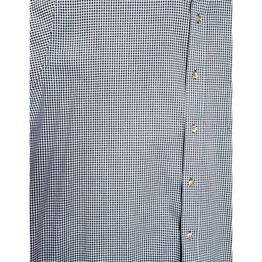 Wrangler Rugged Wear Short Sleeve Button Down Shirt Size 2XT Blue Small Check - Picture 3 of 7